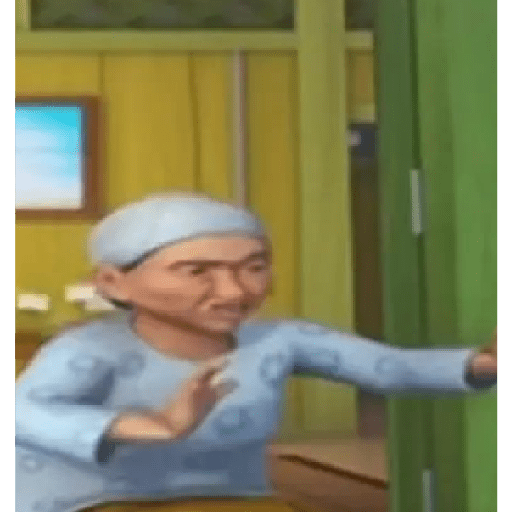 Stiker meme Upin ipin 4