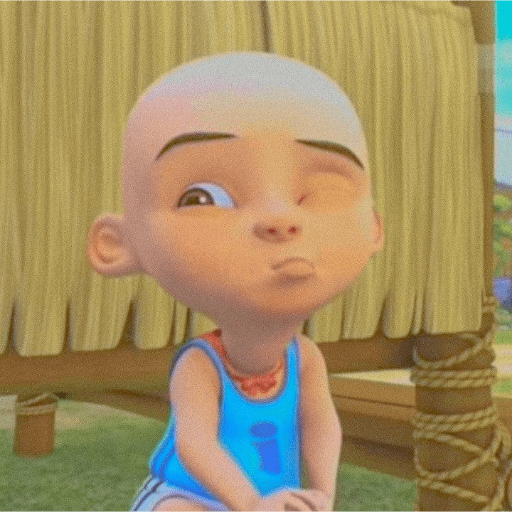 Stiker upin dan ipin 25