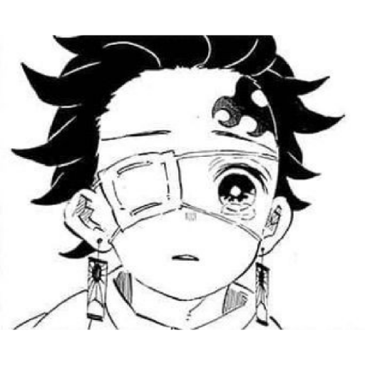 Tanjiro Kimetsunoyaiba Anime Manga Sticker By Uwu - Tanjiro Manga Png,Manga  Transparent - free transparent png images 