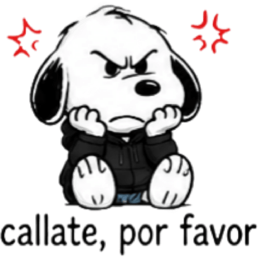 Snoopy enojado 🐾😡