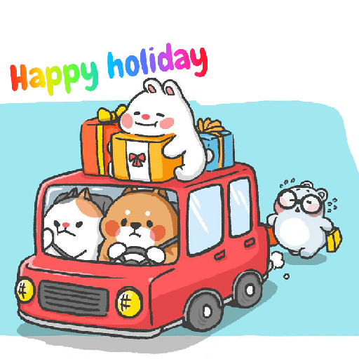 Holiday stiker 11
