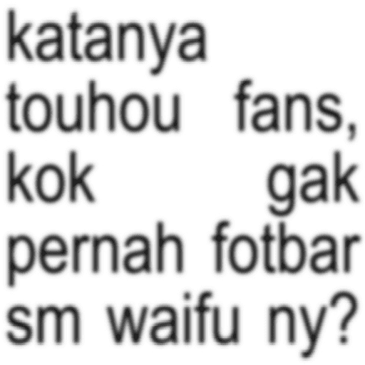 Stiker Touhou indo? 16
