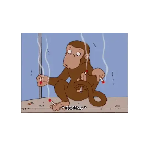 🐒Macacos fumando 🐒