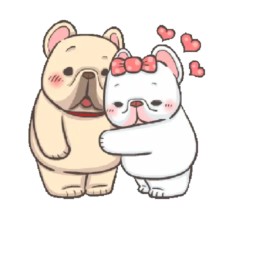 Bulldogs amorosos ٩😍۶ ❤