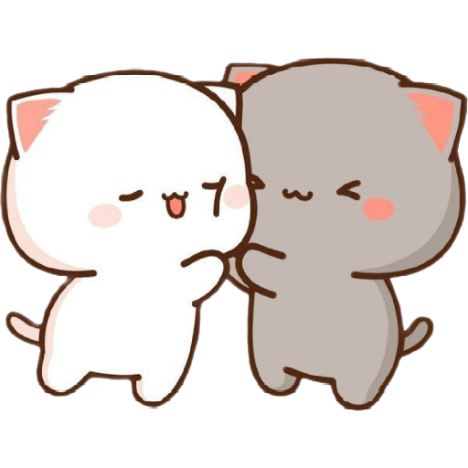 Cute kittens hugs