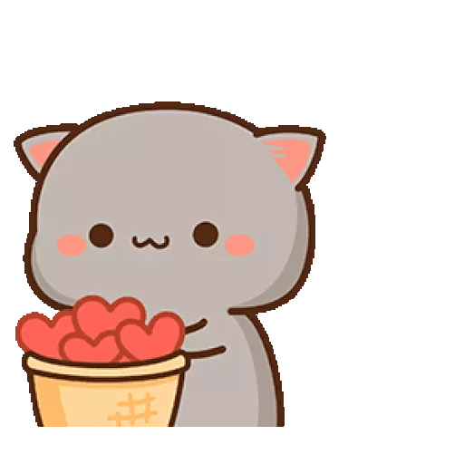 Mochis Peach Cat Animados sticker