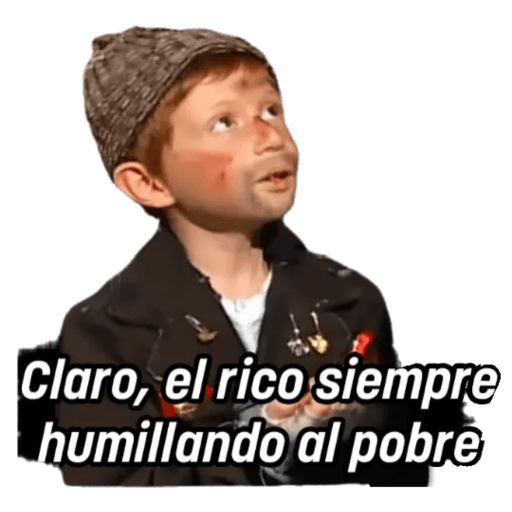 El rico humillando al pobre