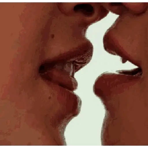 Kiss sticker