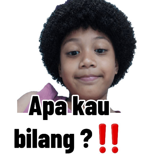 Apa kau
bilang?!!