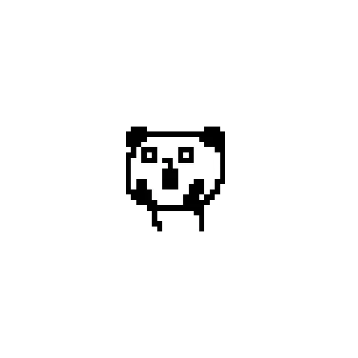 Mini panda pixel 🐼