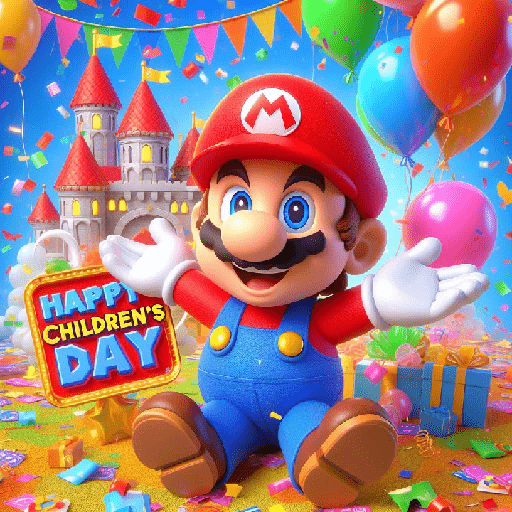 Feliz día del niño (S.Mario)🔴🔵