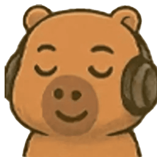 Capybara emoji ✨🟤