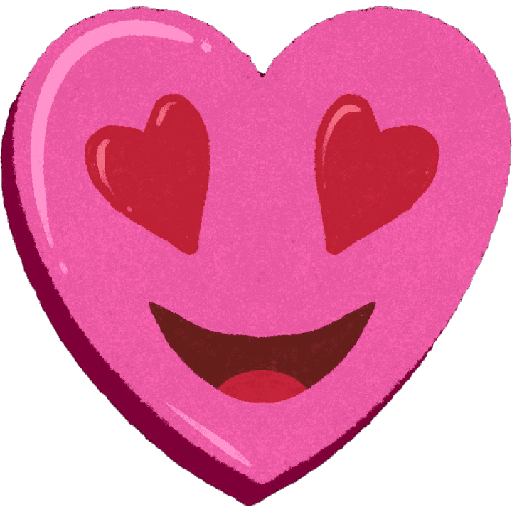 Emoji corazón rosa🩷 14