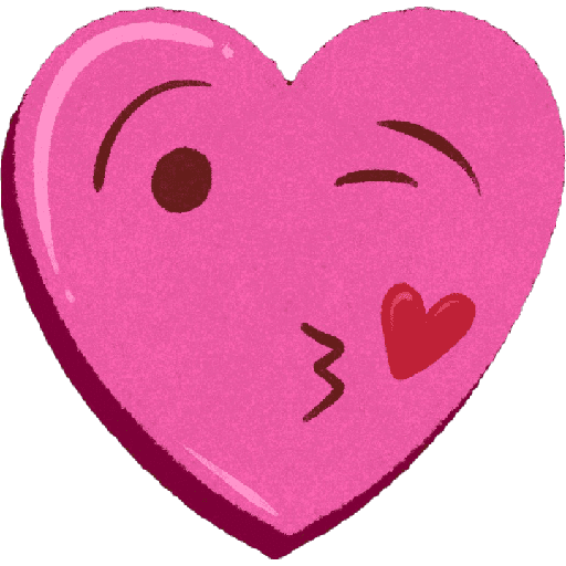 Emoji corazón rosa🩷 13