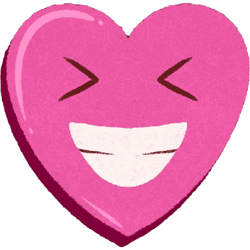 Emoji corazón rosa🩷 12