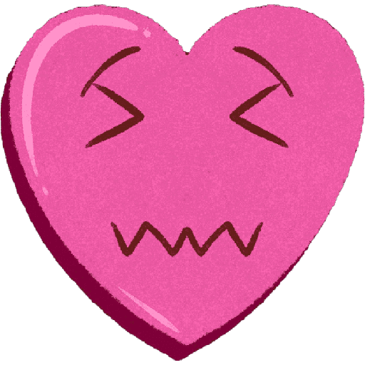 Emoji corazón rosa🩷 6