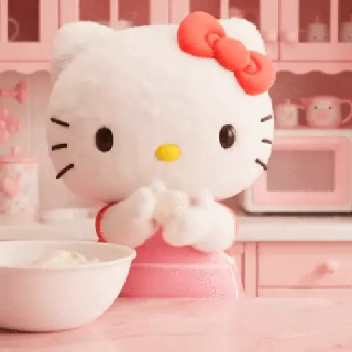 Hello Kitty cocina 🎀🧇 6