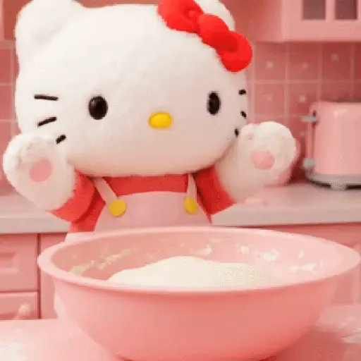 Hello Kitty cocina 🎀🧇 5