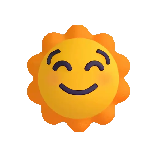 Emojis animados clima 🌚⭐🌝☁