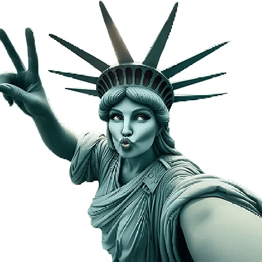 Cool liberty statue🗽