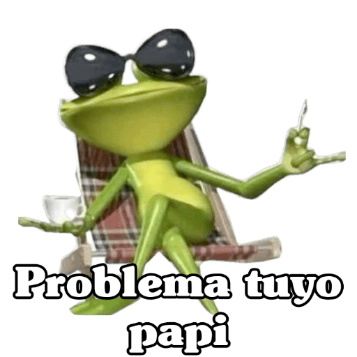Problema tuyo papi 🐸🕶️🍸